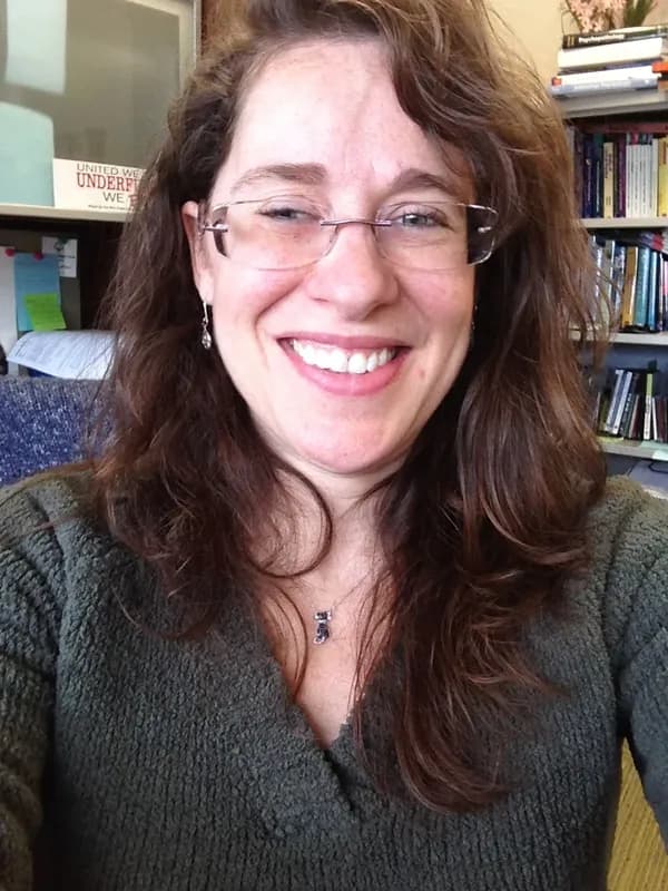 Jennifer in her office at Slippery Rock University
